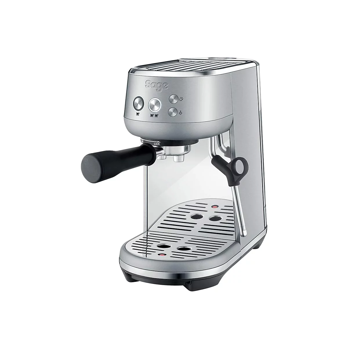 Sage SES450BSS4EEU1 the Bambino - Kaffeemaschine mit Milchaufschäumer - 9 bar - gebürsteter rostfreier Edelstahl