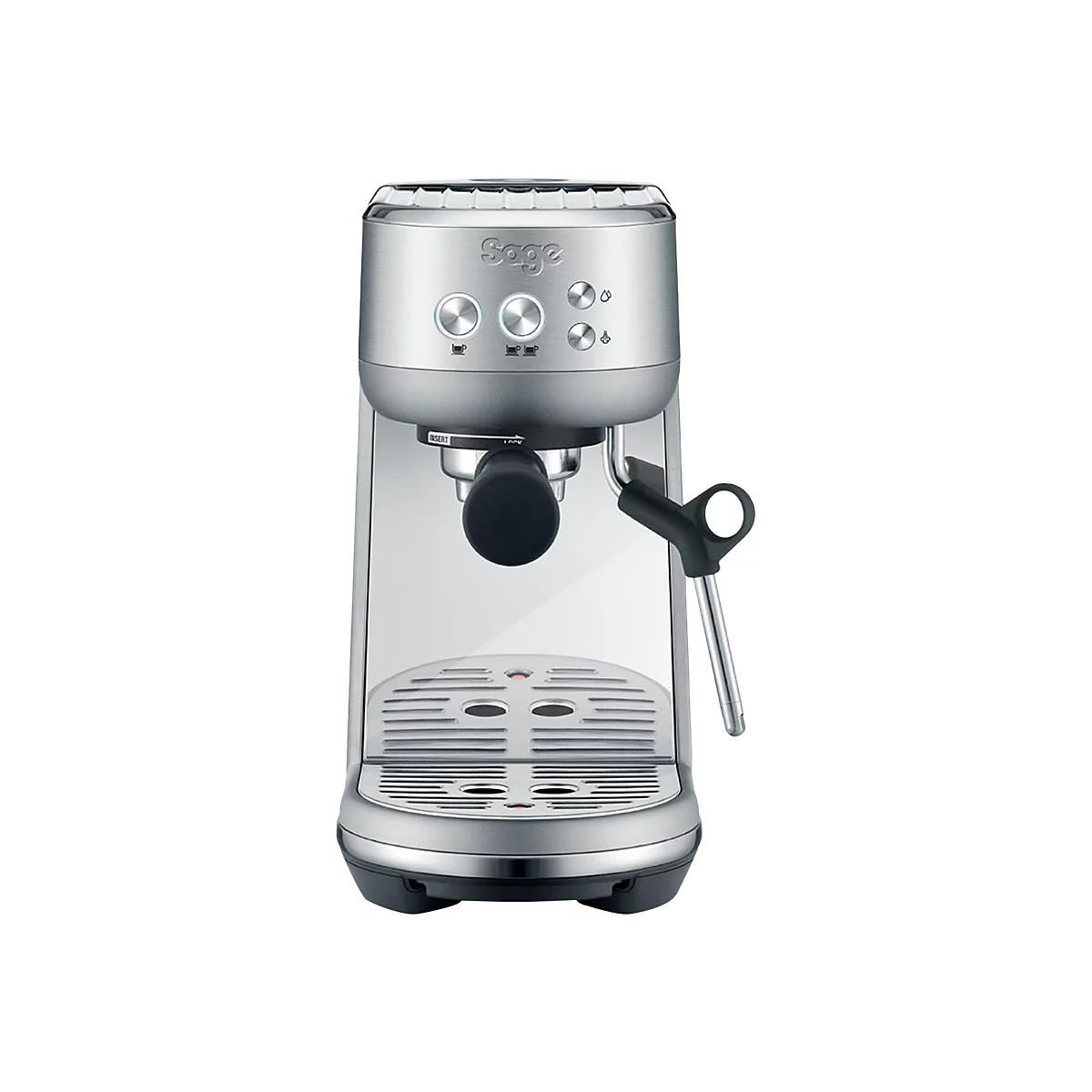 Sage SES450BSS4EEU1 the Bambino - Kaffeemaschine mit Milchaufschäumer - 9 bar - gebürsteter rostfreier Edelstahl