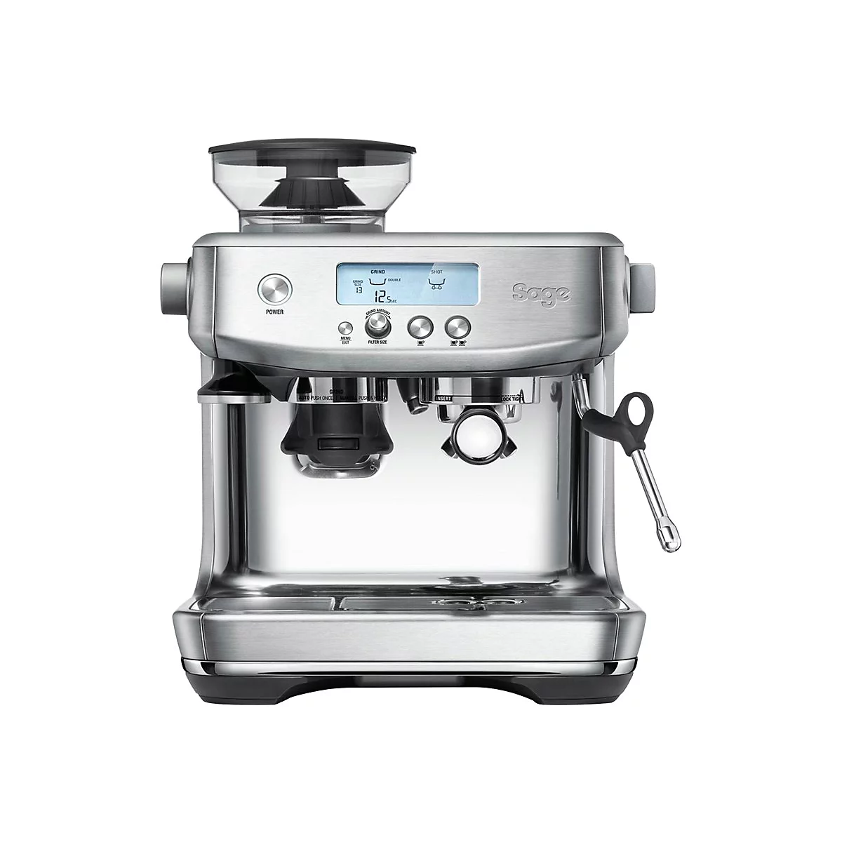 Sage SES878BSS4EEU1 the Barista Pro - Kaffeemaschine mit Milchaufschäumer - gebürsteter rostfreier Edelstahl