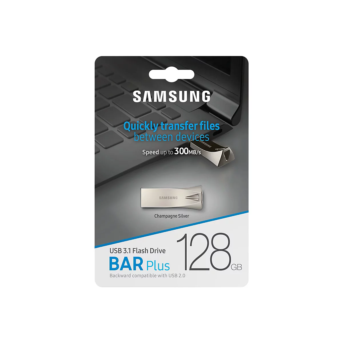 Samsung BAR Plus MUF-128BE3 - USB-Flash-Laufwerk - 128 GB