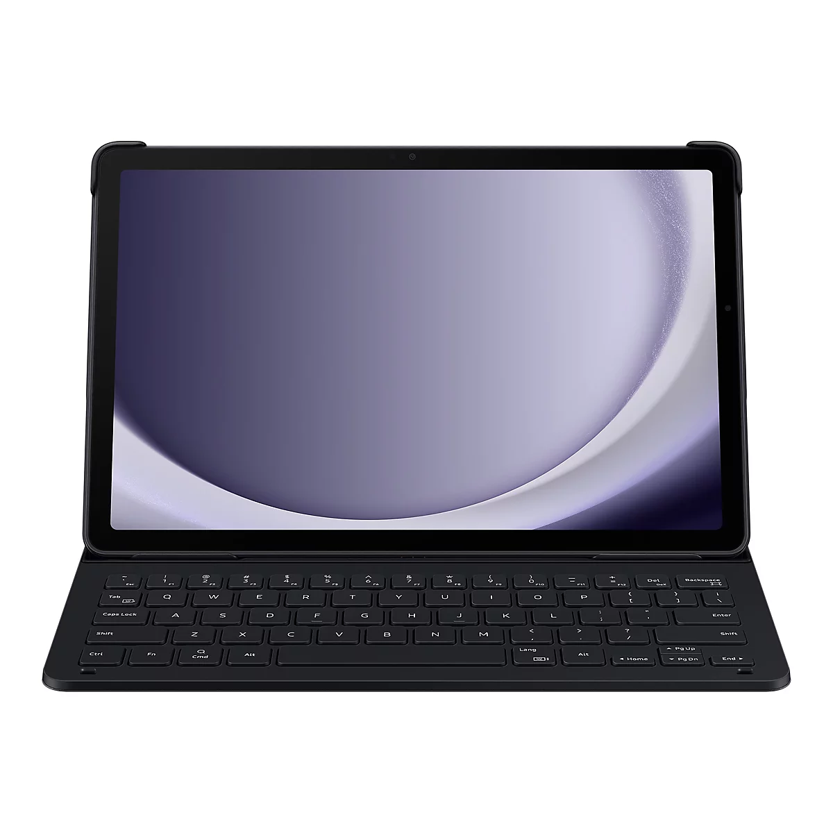 Samsung EF-DX211 - Tastatur und Foliohülle (Buch-Cover) - Slim - POGO pin - QWERTZ - Schwarz Tastatur, Schwarz Gehäuse