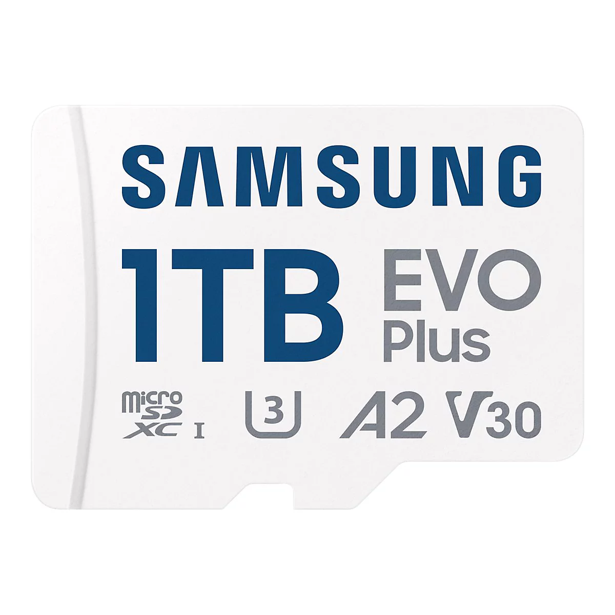Samsung EVO Plus MB-MC1T0SA - Flash-Speicherkarte (microSDXC-an-SD-Adapter inbegriffen) - 1 TB - A2 / Video Class V30 / UHS-I U3 / Class10 - microSDXC UHS-I