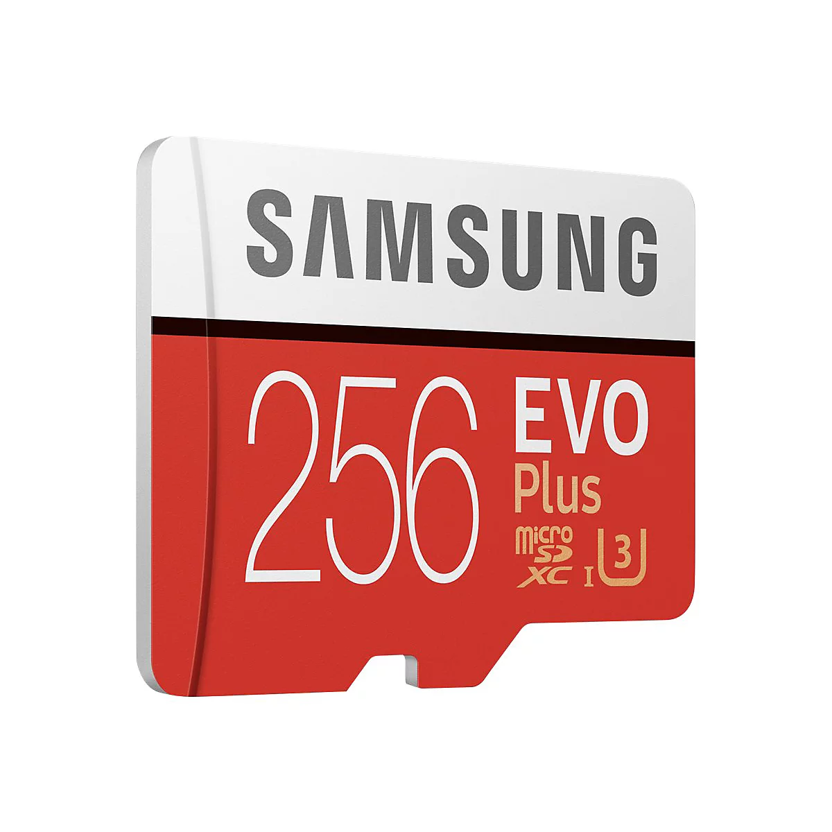 Samsung EVO Plus MB-MC256HA - Flash-Speicherkarte (microSDXC-an-SD-Adapter inbegriffen) - 256 GB - UHS-I U3 / Class10 - microSDXC UHS-I