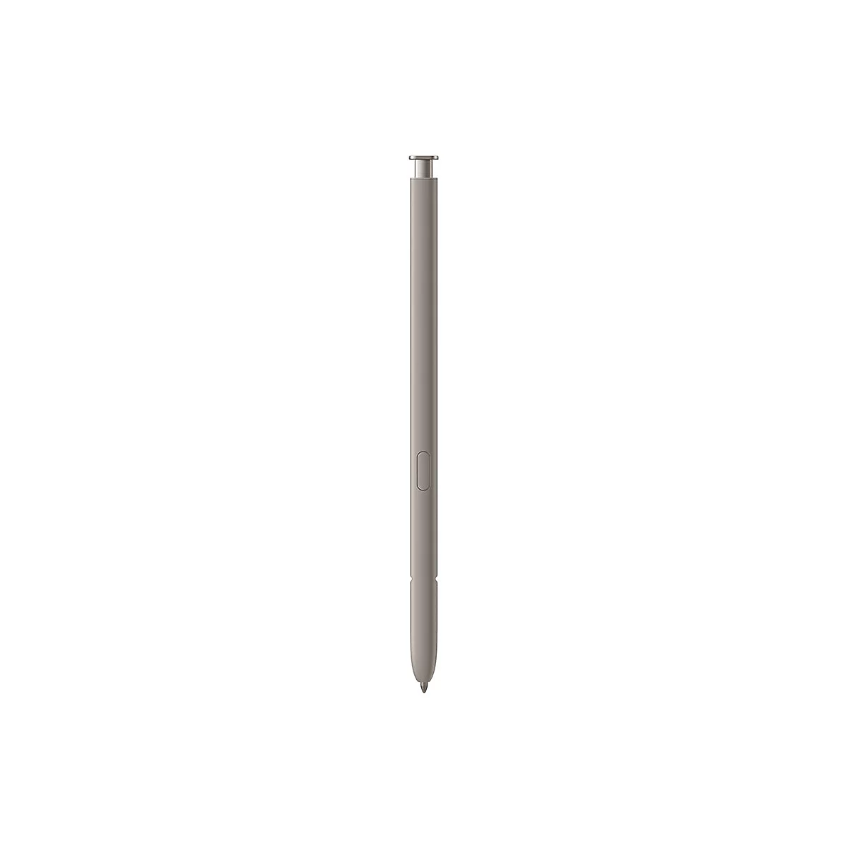 Stift in Hellgrau mit silberner Spitze. Der Stift ist fÃ¼r ein Tablet oder Smartphone gedacht.