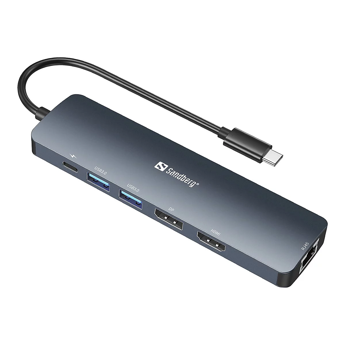 Sandberg - Dockingstation - USB-C - HDMI, DP - 100Mb LAN