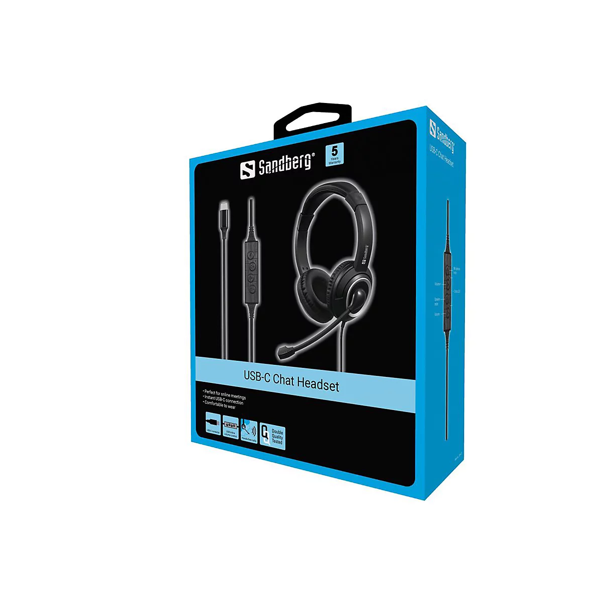 Sandberg - Headset - ohrumschließend - kabelgebunden - USB-C