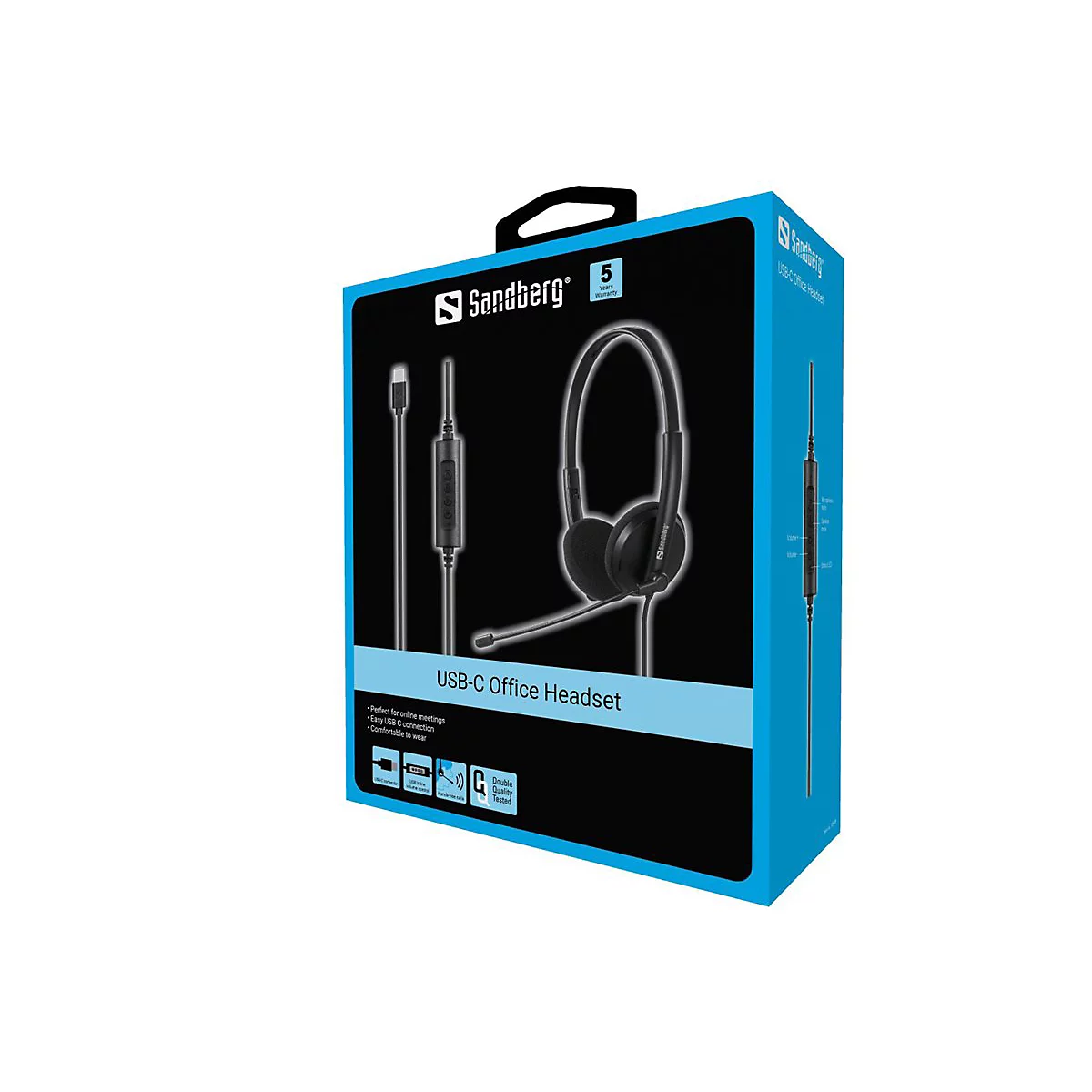 Sandberg - Headset - On-Ear - kabelgebunden - USB-C