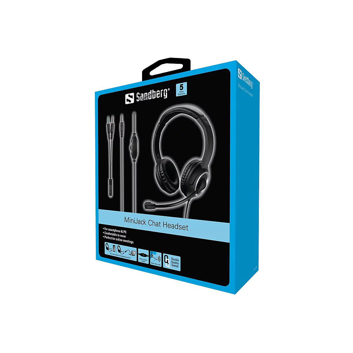 Sandberg MiniJack Chat Headset - Headset - On-Ear - kabelgebunden - 3,5 mm Stecker