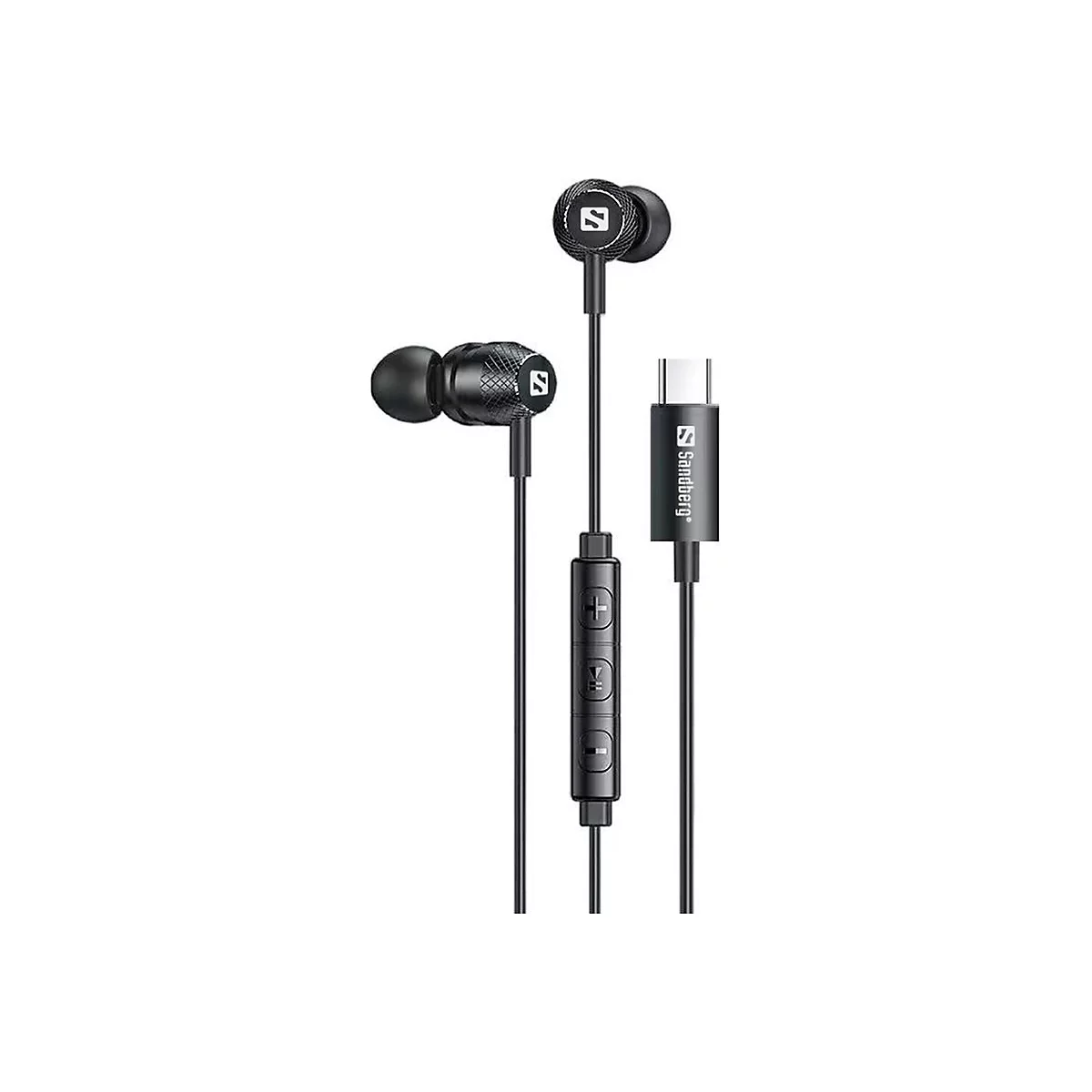 Sandberg - Ohrhörer mit Mikrofon - im Ohr - kabelgebunden - USB-C