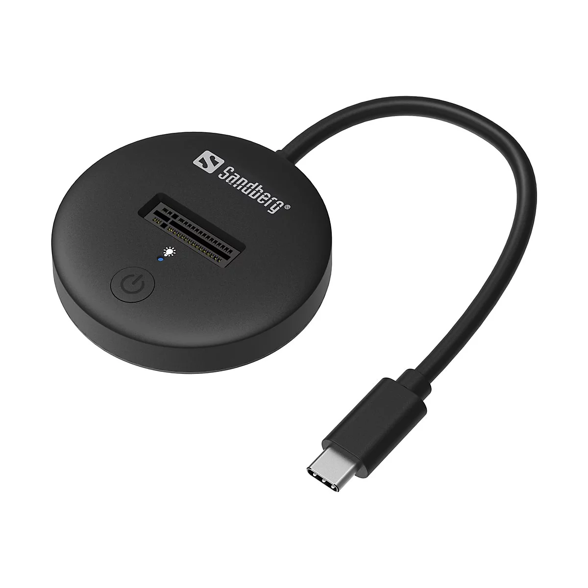 Sandberg - SSD-Dockingstation Schächte: 1 - M.2 - M.2 NVMe Card - USB-C 3.2 (Gen 2)