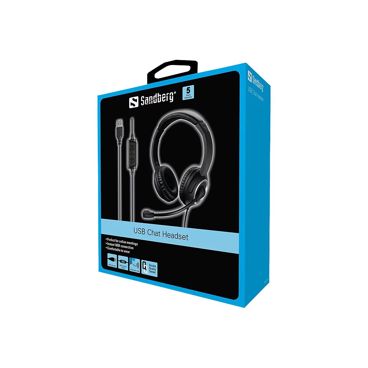 Sandberg USB Chat Headset - Headset - On-Ear - kabelgebunden - USB-A