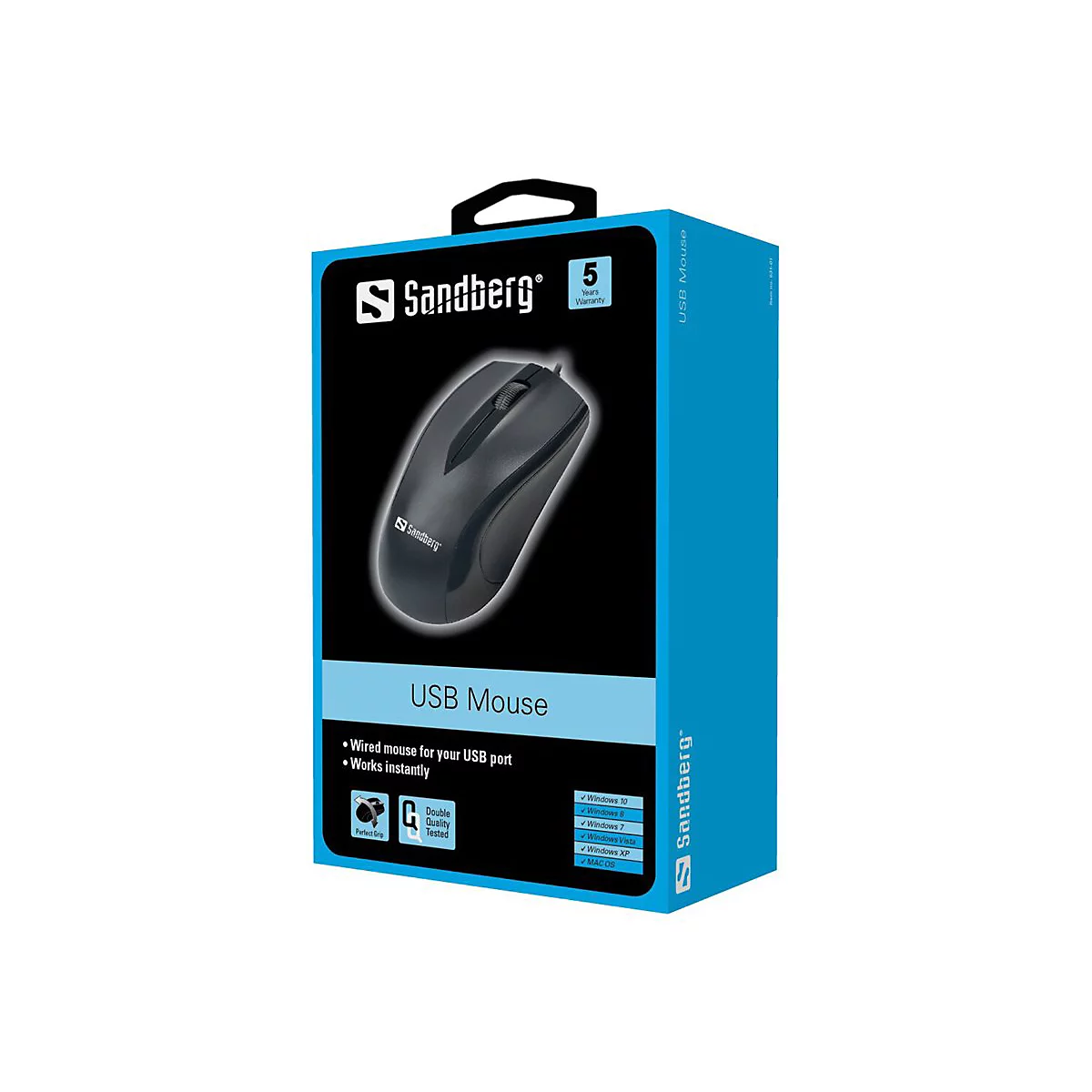 Sandberg USB Mouse - Maus - optisch - 3 Tasten - kabelgebunden - USB