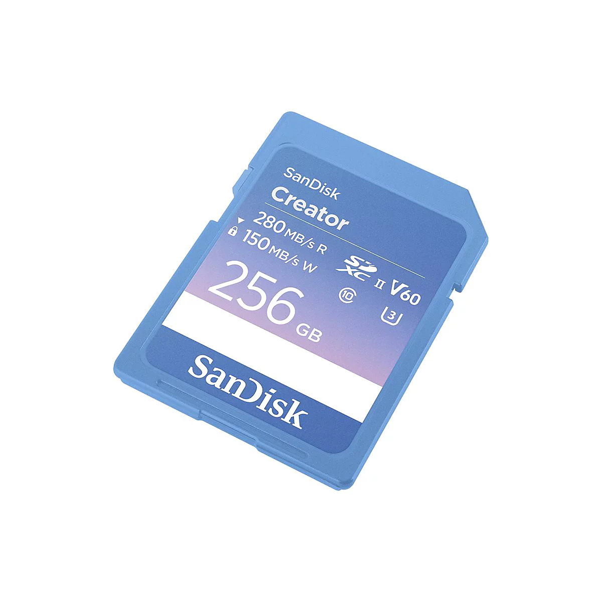 SanDisk Creator - Flash-Speicherkarte - 256 GB - Video Class V60 / UHS-II U3 / Class10 - SDXC UHS-II