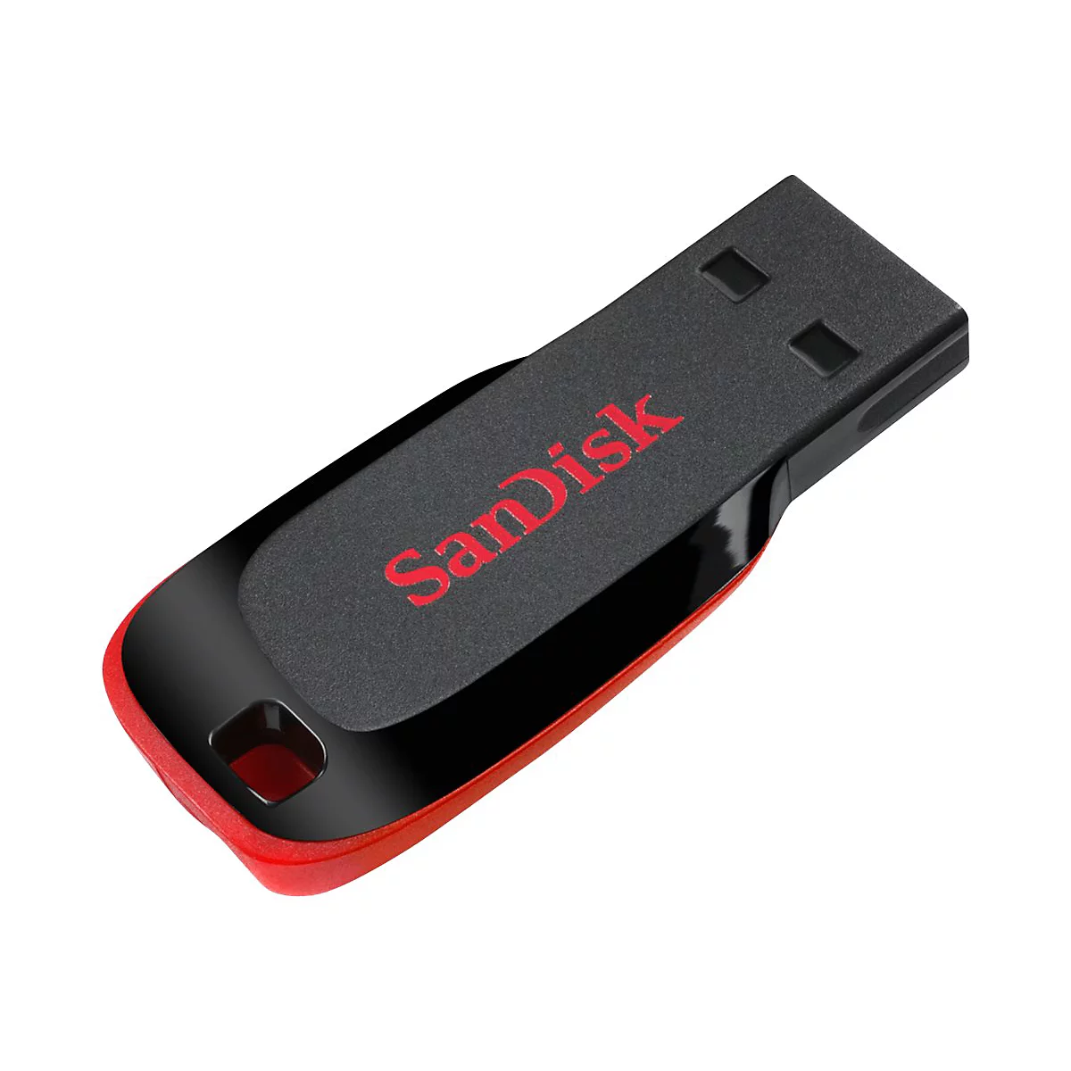 SanDisk Cruzer Blade - USB-Flash-Laufwerk - 32 GB - USB 2.0 - Rot, elegant schwarz