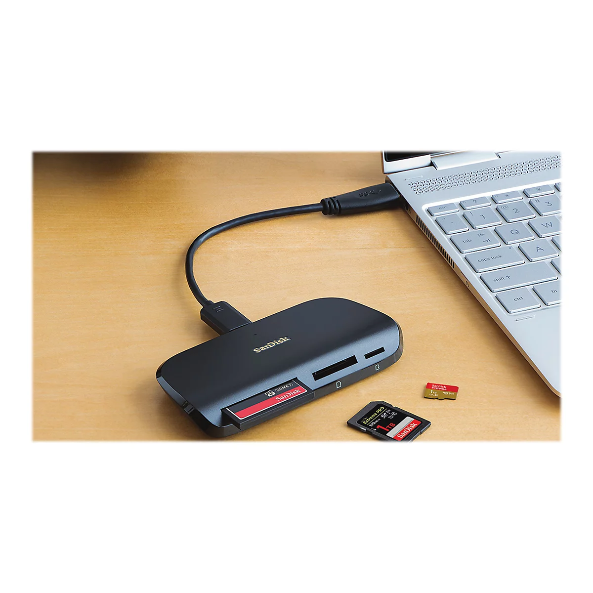 SanDisk ImageMate PRO - Kartenleser (microSD, microSDHC, microSDXC, SD, SDHC, SDXC, SDHC UHS-I, SDHC UHS-II, SDXC UHS-I, SDXC UHS-II, CF) - USB 3.0/USB-C