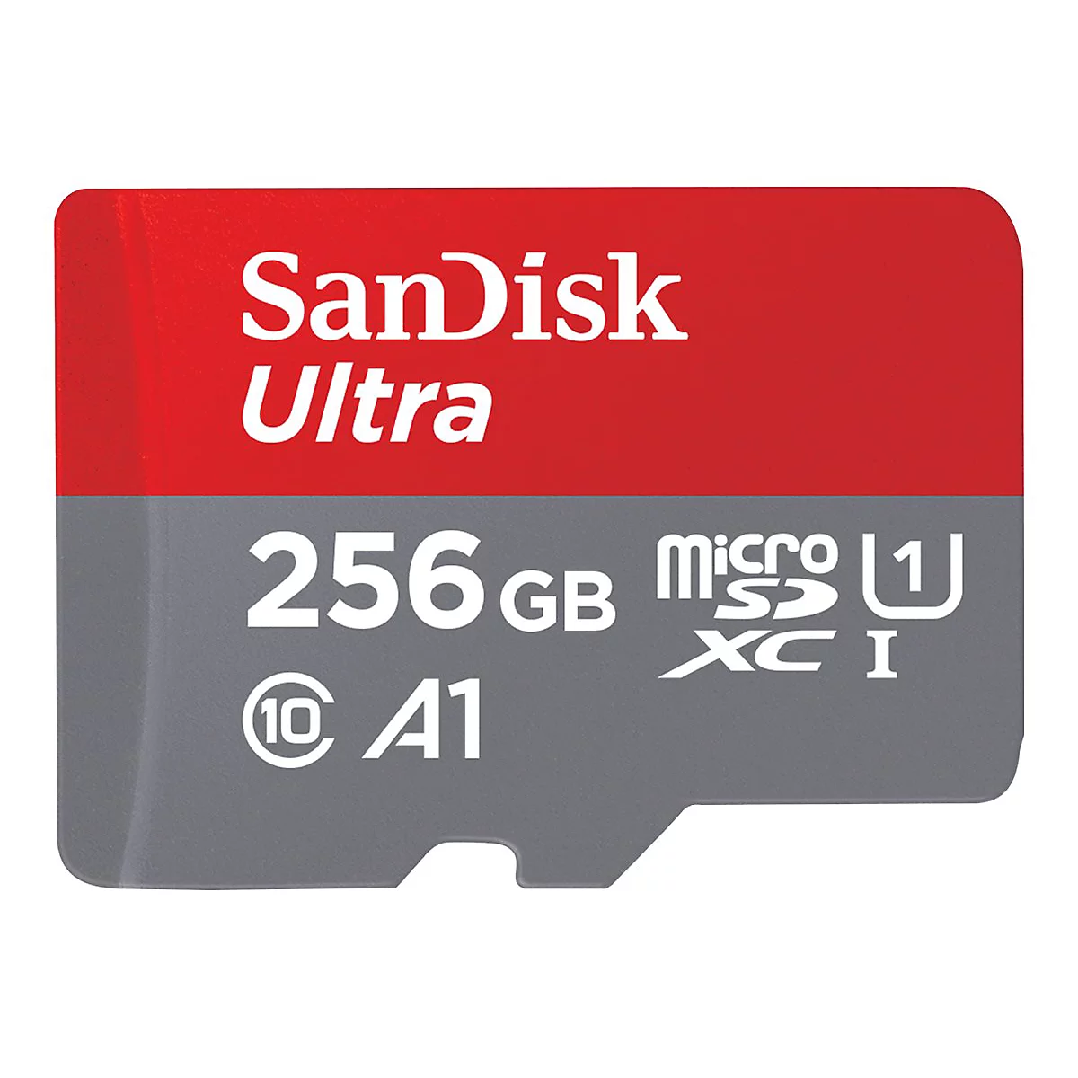 SanDisk Ultra - Flash-Speicherkarte (microSDXC-an-SD-Adapter inbegriffen) - 256 GB - A1 / UHS Class 1 / Class10 - microSDXC UHS-I