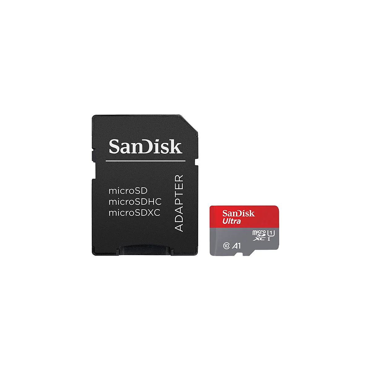 SanDisk Ultra - Flash-Speicherkarte (microSDXC-an-SD-Adapter inbegriffen) - 64 GB - A1 / UHS Class 1 / Class10 - microSDXC UHS-I