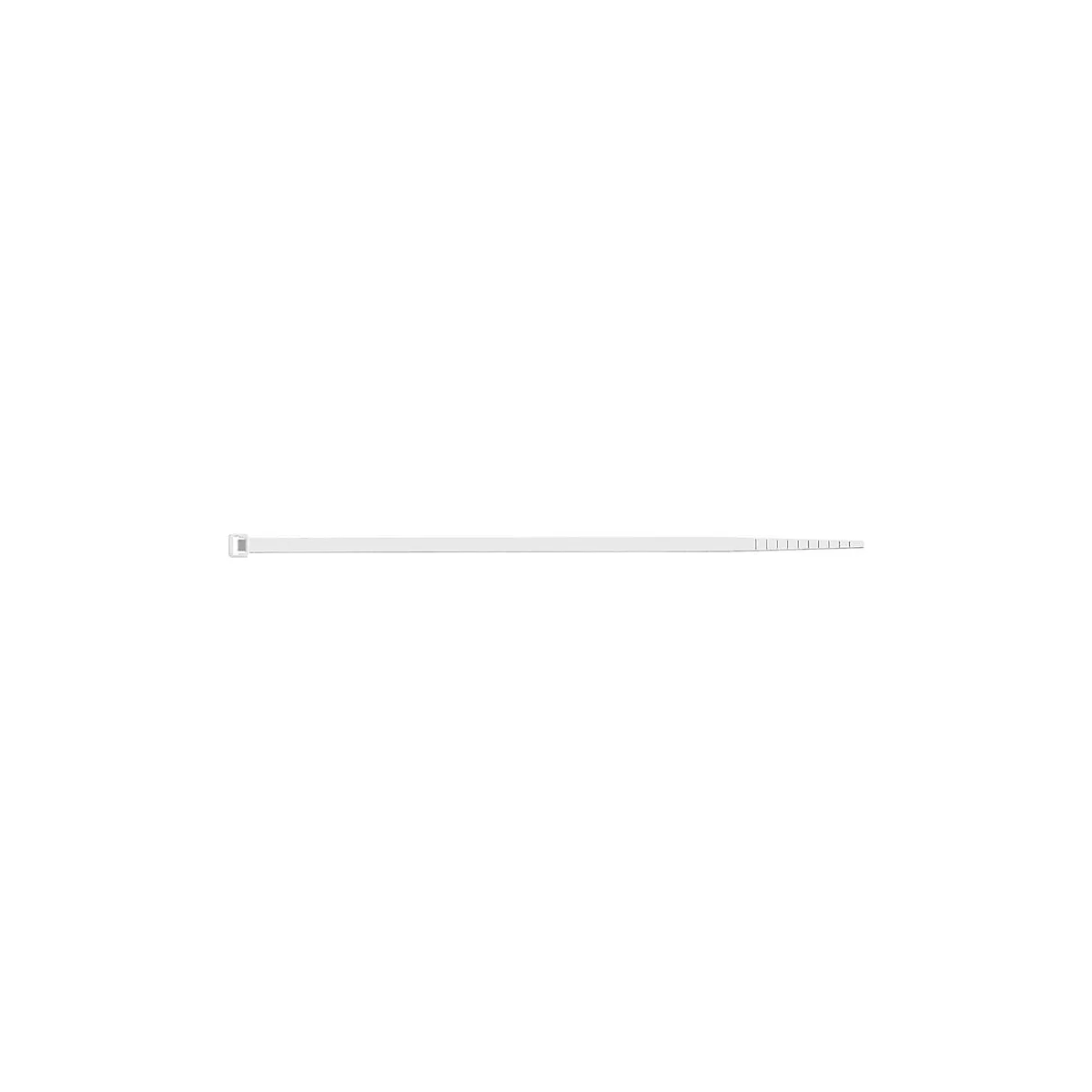Un tube oblong blanc avec une extrémité cannelée.