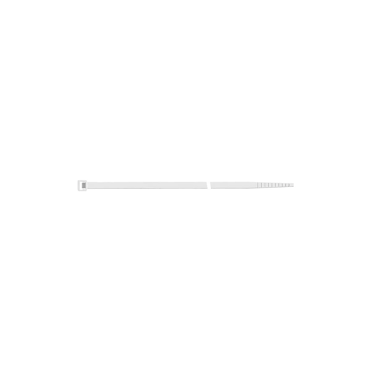 Gros plan sur un stylo blanc. Le stylo est cylindrique et comporte de fines rainures à une extrémité.