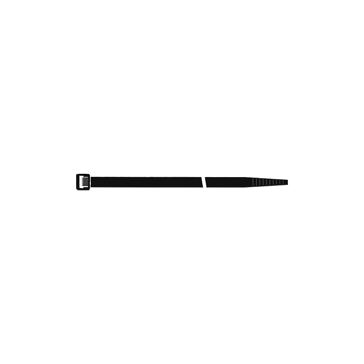 SapiSelco Kabelbinder SEL.FIT, PA 6.6 schwarz, L 540 mm x B 7,5 mm, Bündel-Ø 160 mm, Zugbelastung 460 N, 100 Stück