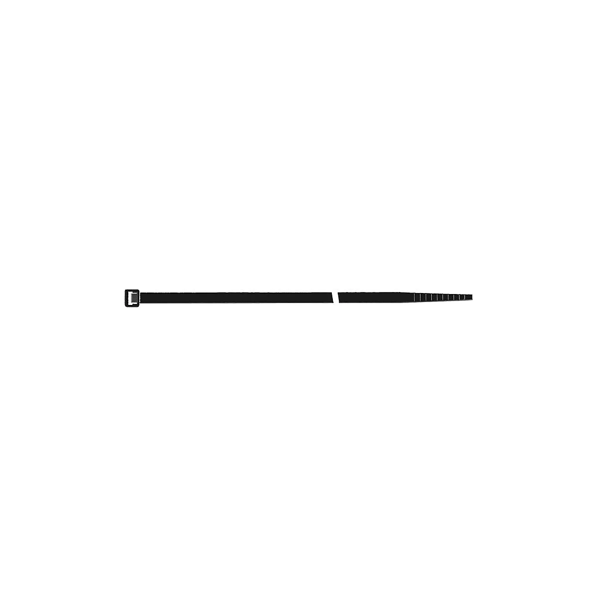 SapiSelco Kabelbinder SEL.FIT, Polyamid 6.6 schwarz, L 280 x B 4,5 mm, Bündel-Ø 76 mm, Zugbelastung 220N, 100 Stück