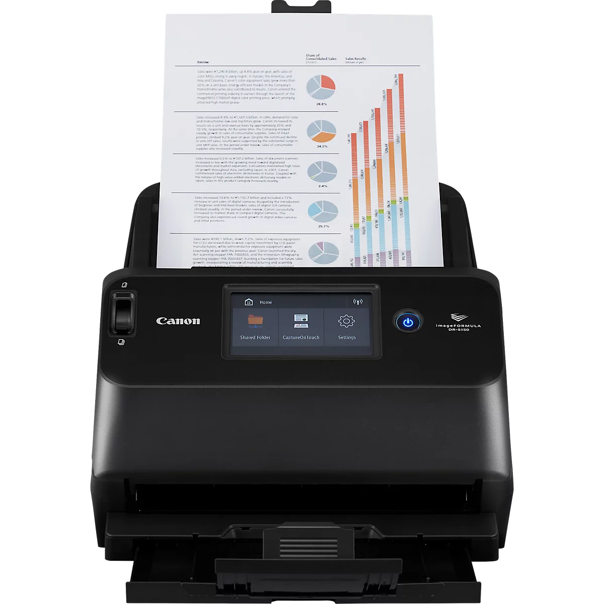 Scanner Canon imageFORMULA DR-S150, 45 pages ou 90 images par minute, chargeur automatique de documents, USB, LAN