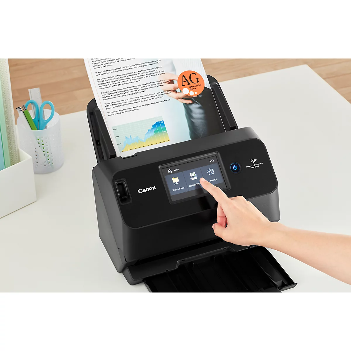 Scanner Canon imageFORMULA DR-S150, 45 pages ou 90 images par minute, chargeur automatique de documents, USB, LAN