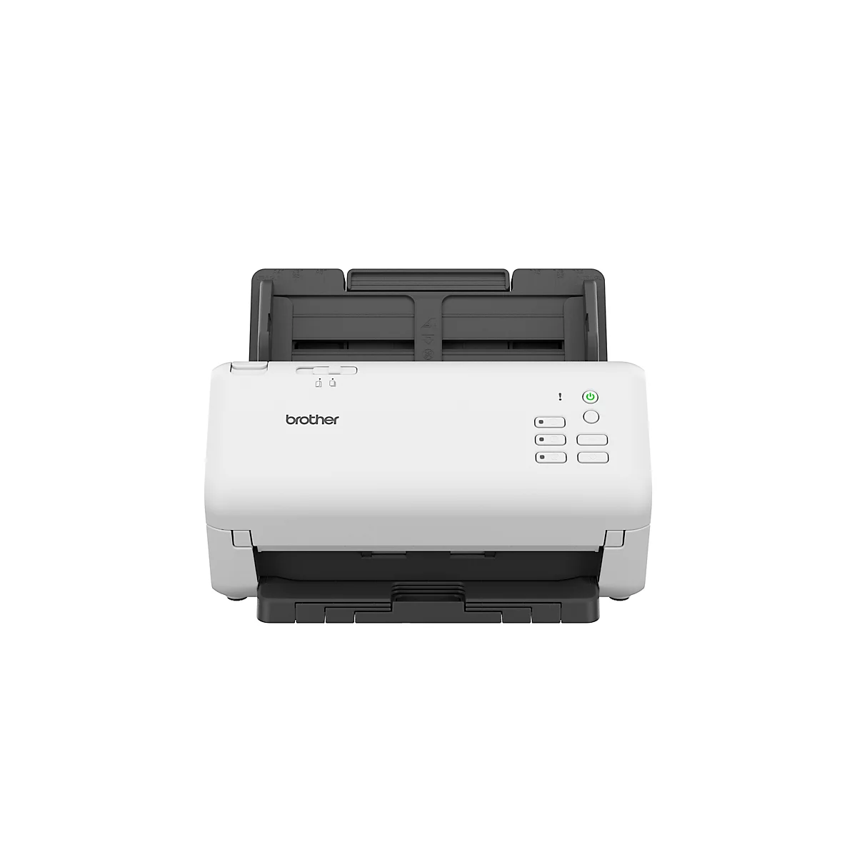 Scanner de documents Brother ADS-4300N, noir et blanc/couleur, 40 ppm &amp; 80 ipm, ADF recto-verso, scan mobile, écran LED, USB/LAN, jusqu'à A4