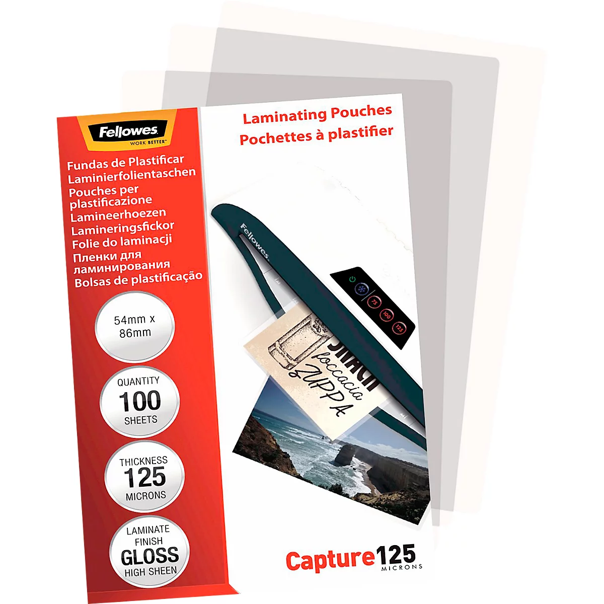 Schäfer lamineerfolie, creditcard, 54 x 86 mm, 100 stuks