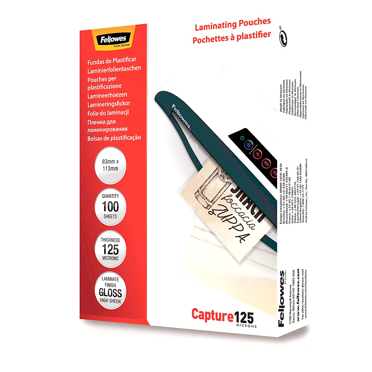 Schäfer lamineerfolie, creditcard, 83 x 113 mm, 100 stuks