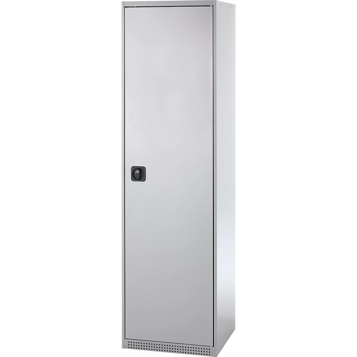 Schäfer Shop Armoire à matériel Genius FS, 5 HC, verrouillable, 2 tablettes/6 tiroirs, jusqu'à 250 kg, L 545 x P 520 x H 1950 mm, acier, alu blanc/alu blanc