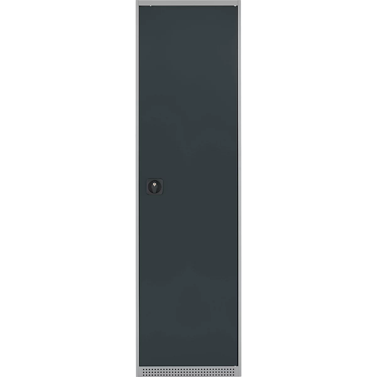 Schäfer Shop Armoire à matériel Genius FS, 5 HC, verrouillable, 2 tablettes/6 tiroirs, jusqu'à 250 kg, L 545 x P 520 x H 1950 mm, acier, alu blanc/gris anthracite