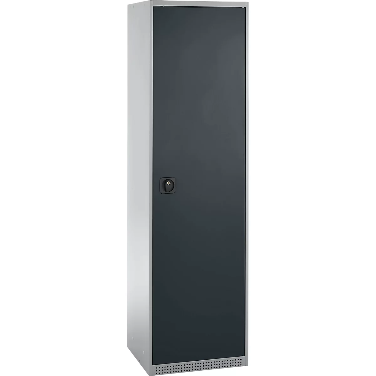 Schäfer Shop Armoire à matériel Genius FS, 5 HC, verrouillable, 2 tablettes/6 tiroirs, jusqu'à 250 kg, L 545 x P 520 x H 1950 mm, acier, alu blanc/gris anthracite