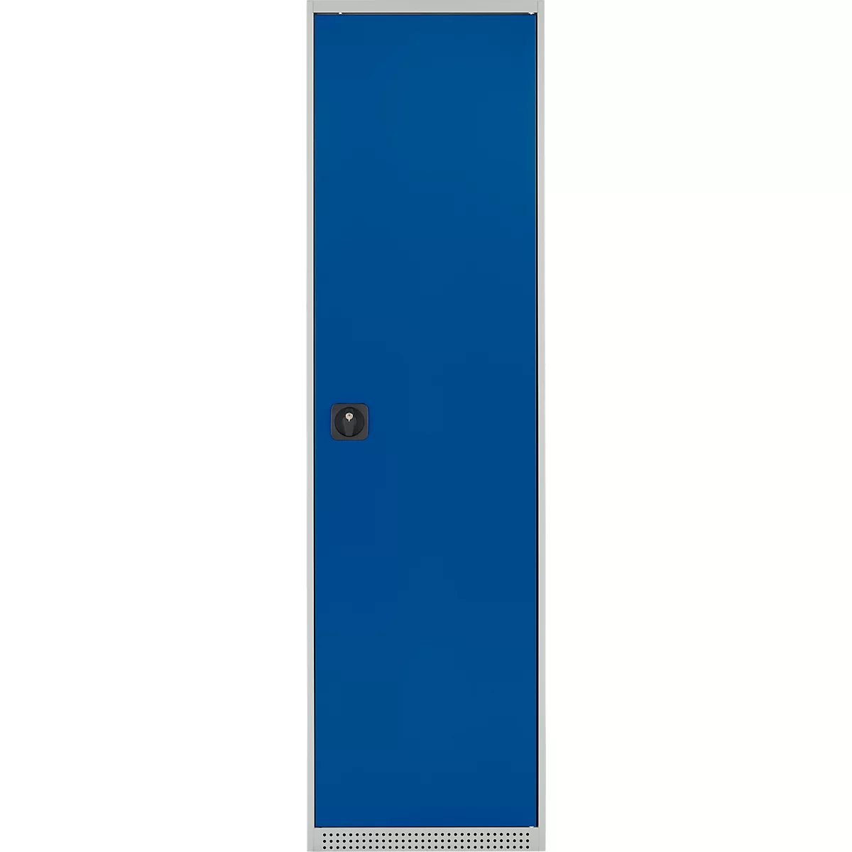 Schäfer Shop Armoire multi-usages Genius FS, modulaire, extensible individuellement, 2 étagères, jusqu'à 250 kg, L 545 x P 520 x H 1950 mm, acier, gris clair/bleu gentiane