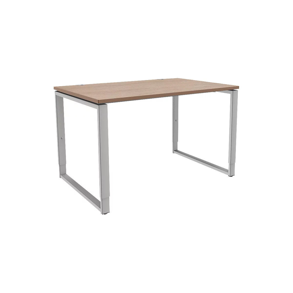 Schäfer Shop Bureau Genius Modena Flex, réglable en hauteur, forme rectangulaire, pied en forme d'étrier, largeur 1200 mm, décor chêne