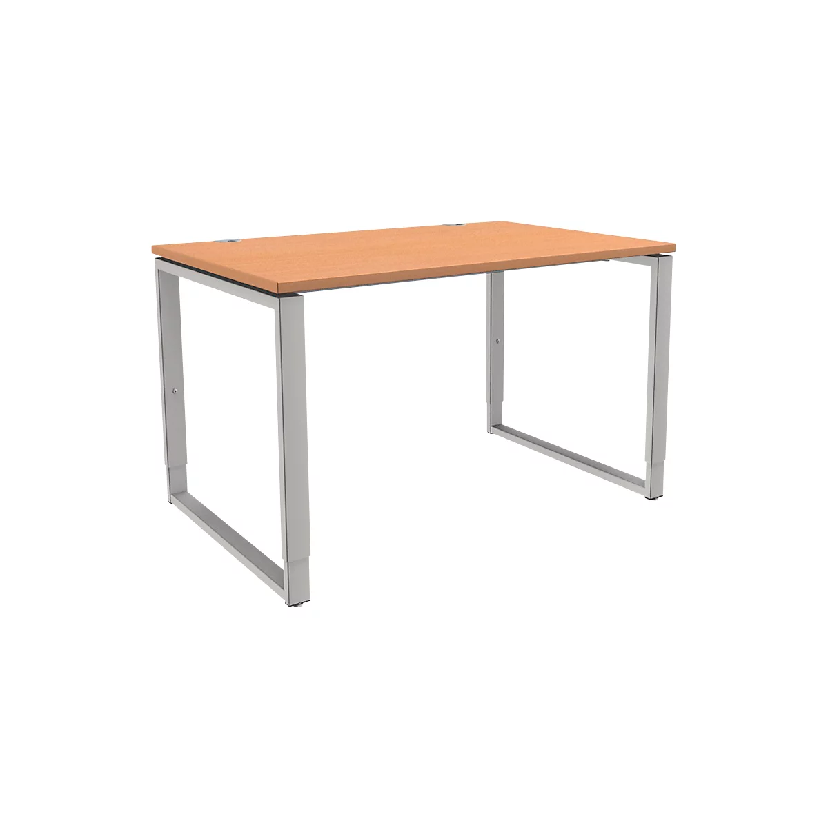 Schäfer Shop Bureau Genius Modena Flex, réglable en hauteur, forme rectangulaire, pied en forme d'étrier, largeur 1200 mm, décor hêtre