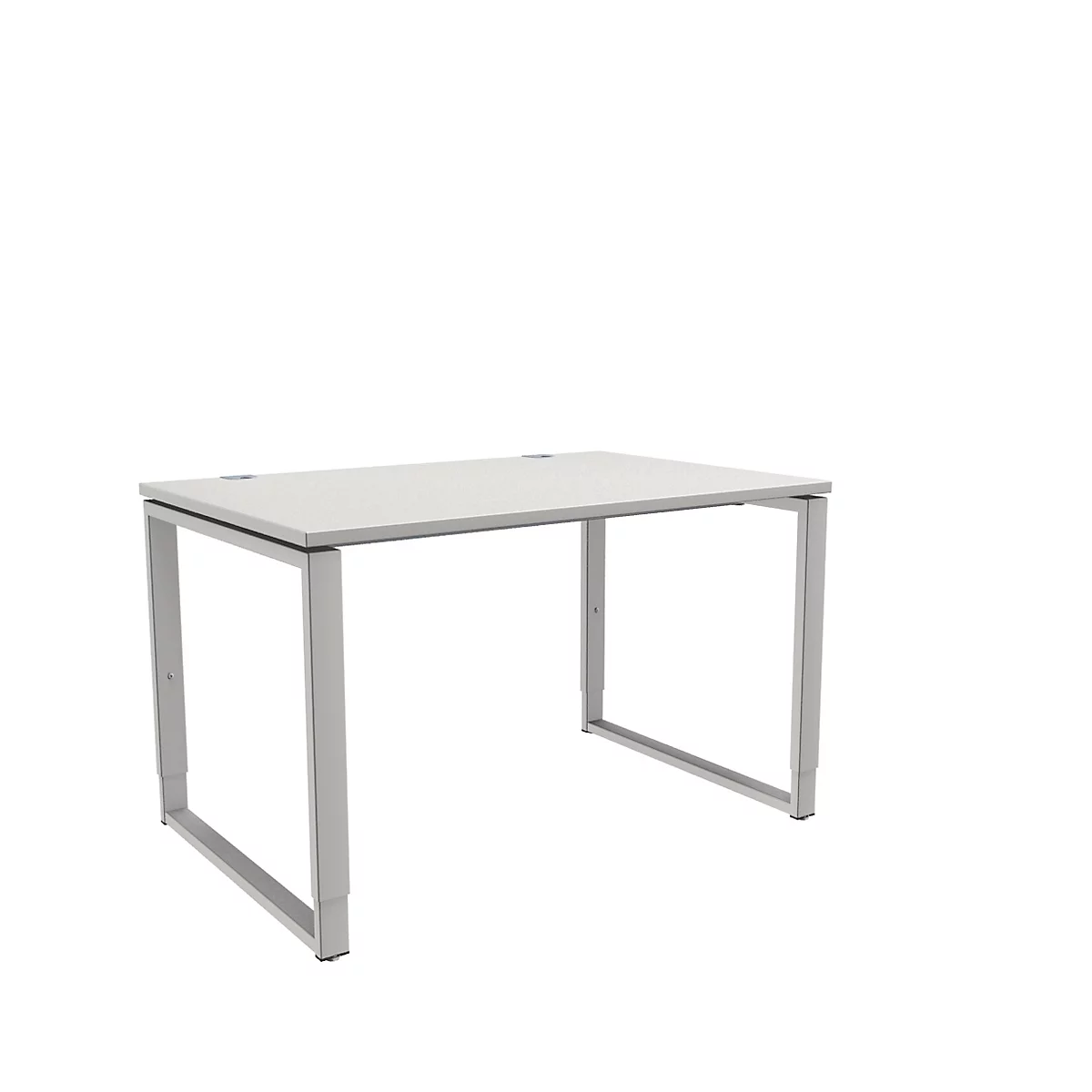 Schäfer Shop Bureau Genius Modena Flex, réglable en hauteur, forme rectangulaire, pied en forme d'étrier, largeur 1200 mm, gris clair