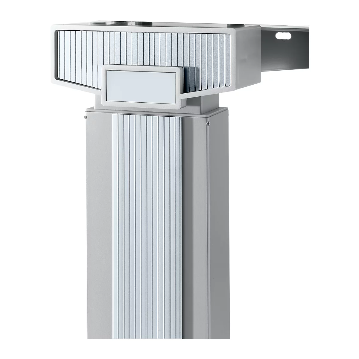 Schäfer Shop Genius Accentlijsten PLANOVA ERGOSTYLE, voor bureautafel, tweetraps verstelbaar, 2 stuks, zilver
