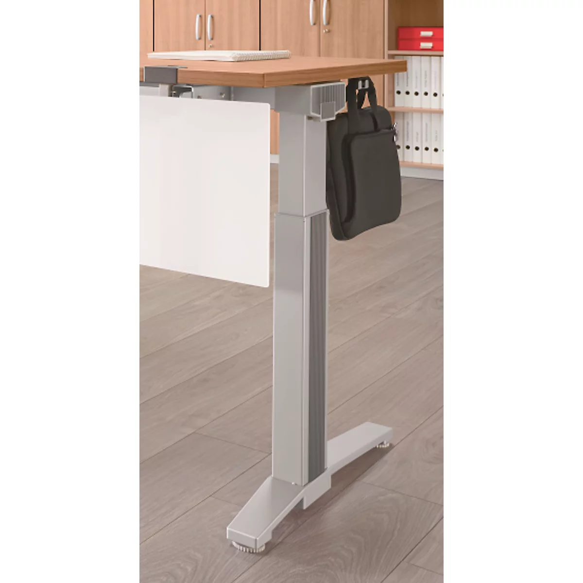 Schäfer Shop Genius Accentlijsten PLANOVA ERGOSTYLE, voor bureautafel, tweetraps verstelbaar, 6 stuks, grafiet