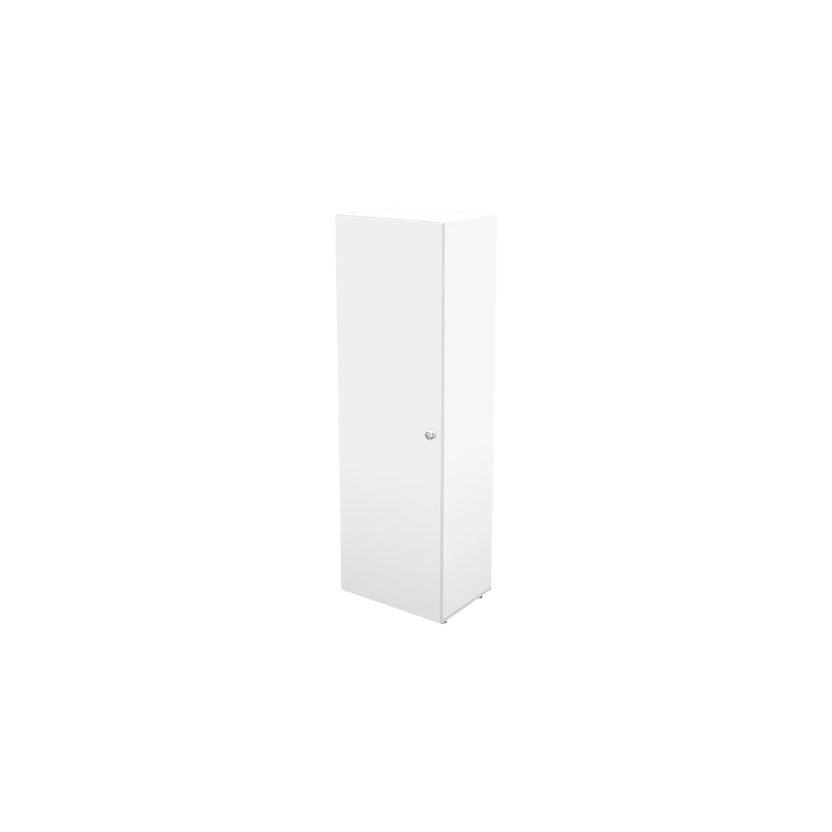 Schäfer Shop Genius armario de doble puerta TETRIS WALL, 5 alturas de archivo, bisagra de puerta a la izquierda, ancho 600 x fondo 440 x alto 1880 mm, blanco