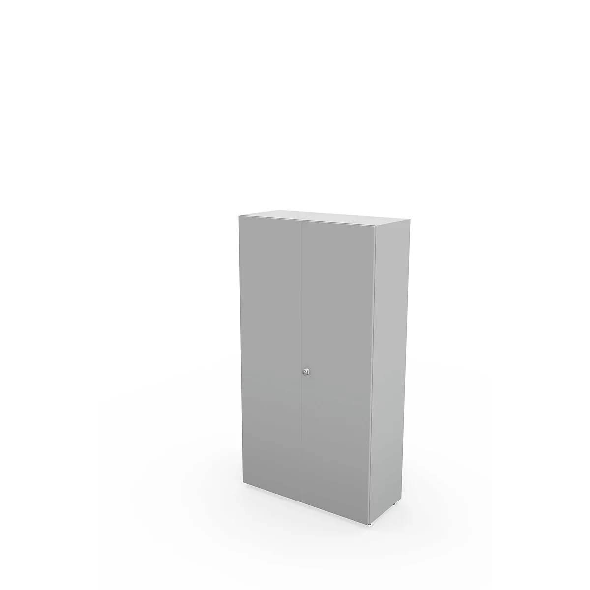 Schäfer Shop Genius Armario de puertas batientes TETRIS WALL, 5 alturas de archivo, bisagra de puerta a la derecha, An 1000 x P 440 x Al 1880 mm, gris luminoso