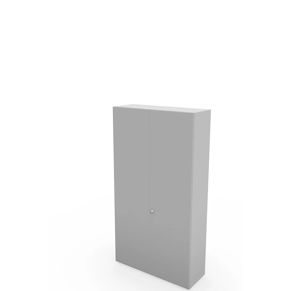 Schäfer Shop Genius Armario de puertas batientes TETRIS WALL, 6 alturas de archivo, bisagra de puerta a la derecha, An 1200 x P 440 x Al 2250 mm, gris luminoso