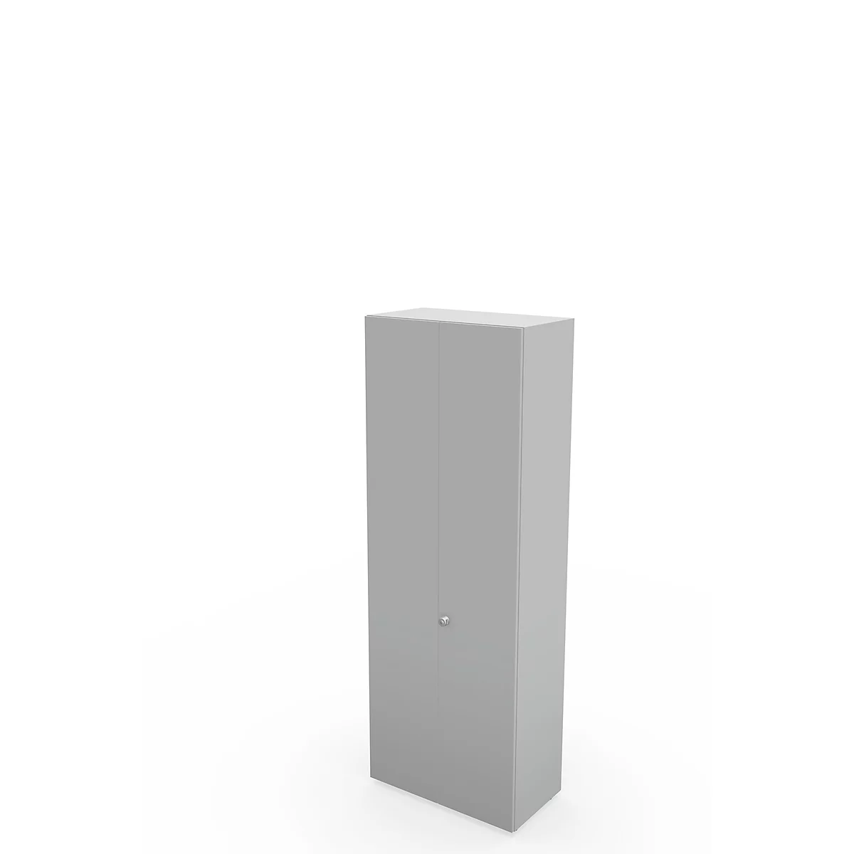 Schäfer Shop Genius Armario de puertas batientes TETRIS WALL, 6 alturas de archivo, bisagra de puerta a la derecha, An 800 x P 440 x Al 2250 mm, gris luminoso