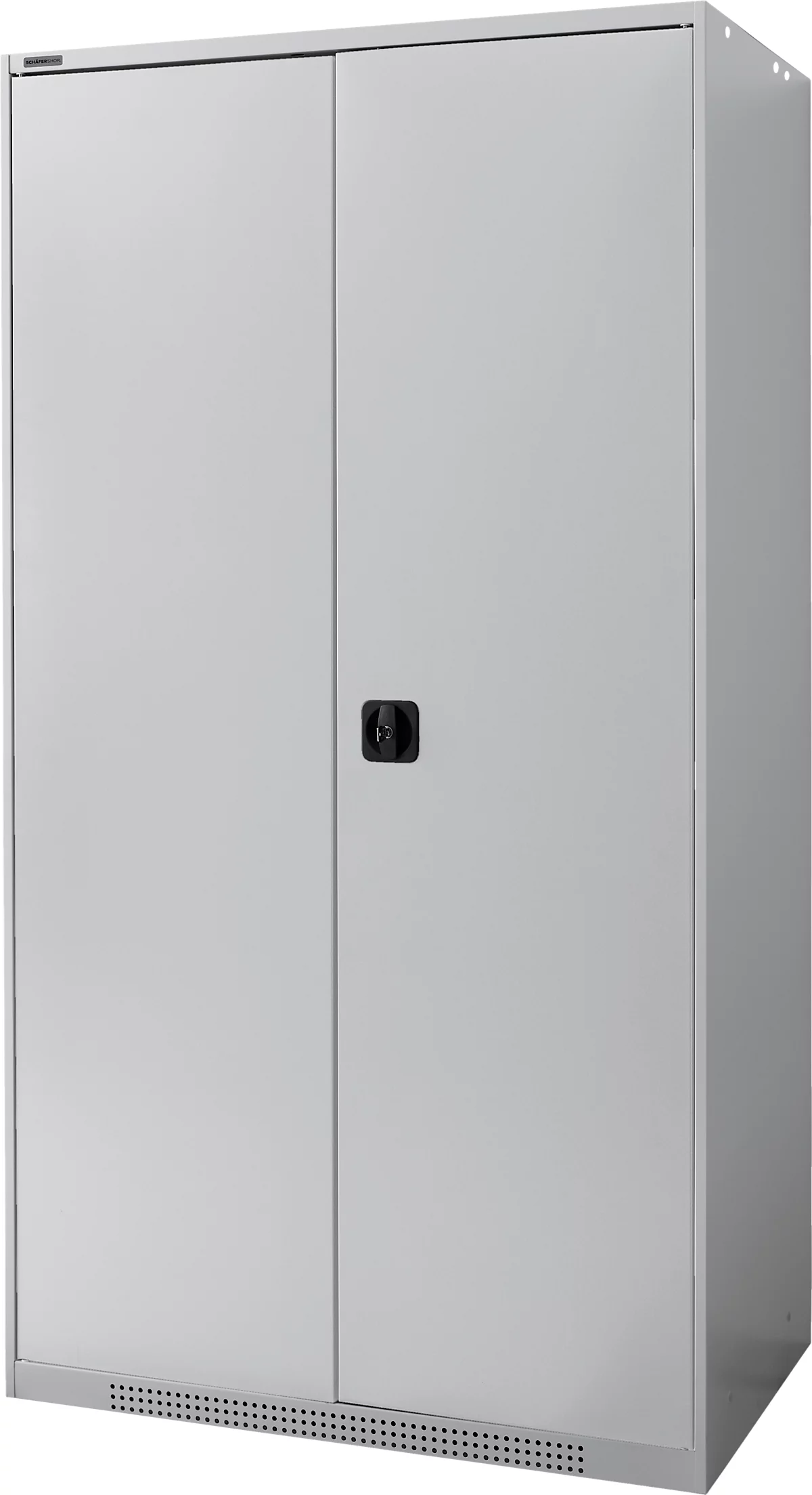 Schäfer Shop Genius armario para cargas pesadas FS, chapa de acero, ancho 1055 x fondo 620 x alto 1950 mm, 5 OH, aluminio blanco, hasta 1000 kg