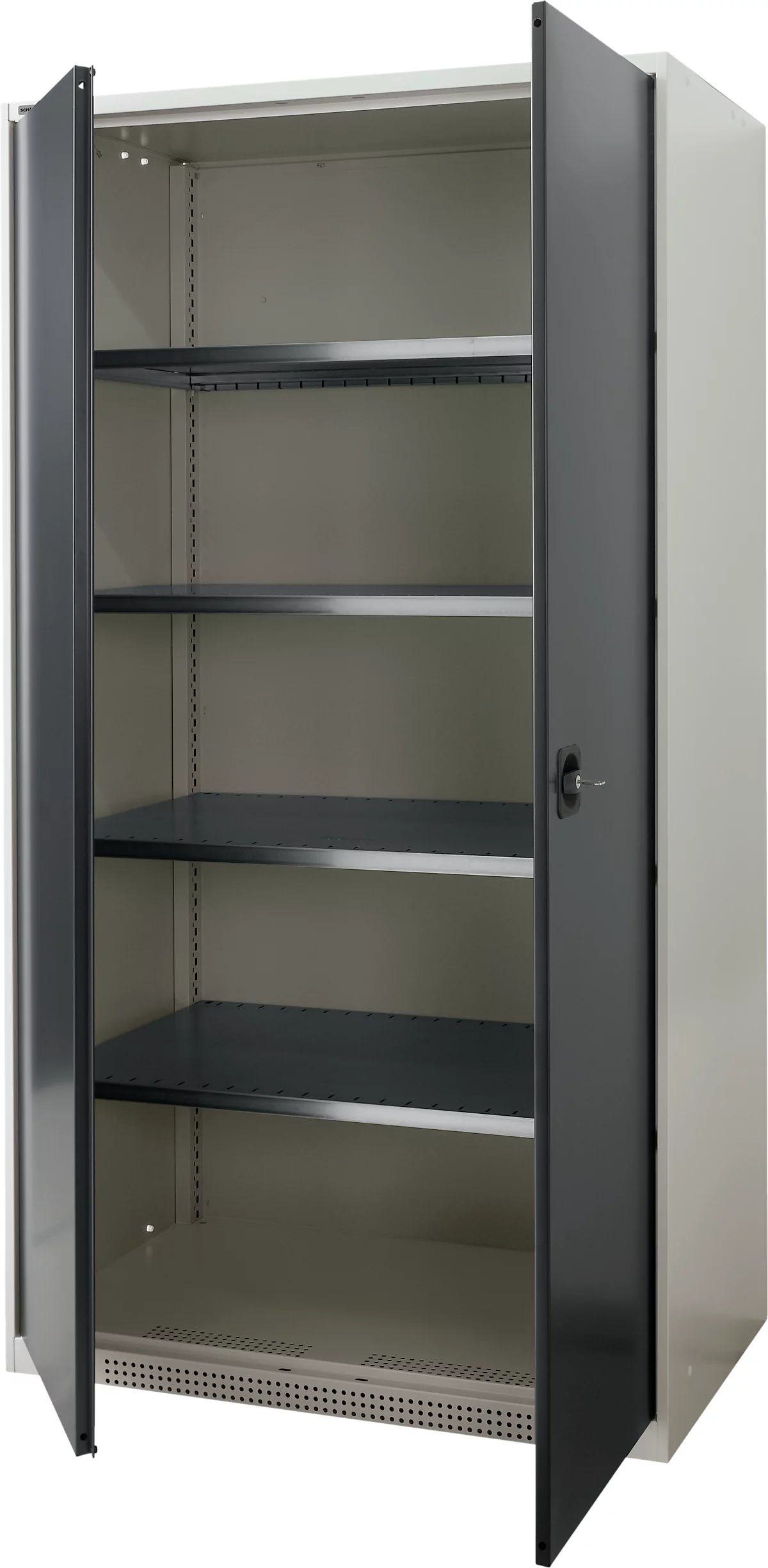 Schäfer Shop Genius armario para cargas pesadas FS, chapa de acero, ancho 1055 x fondo 620 x alto 1950 mm, 5 OH, gris claro/gris antracita, hasta 1000 kg