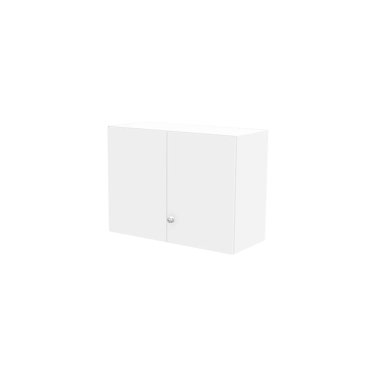 Schäfer Shop Genius Armario superior TETRIS WALL, 2 alturas de archivo, bisagra de puerta a la derecha, An 1000 x P 440 x Al 740 mm, blanco