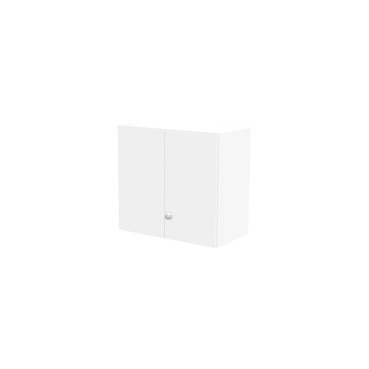 Schäfer Shop Genius Armario superior TETRIS WALL, 2 alturas de archivo, bisagra de puerta a la derecha, An 800 x P 440 x Al 740 mm, blanco