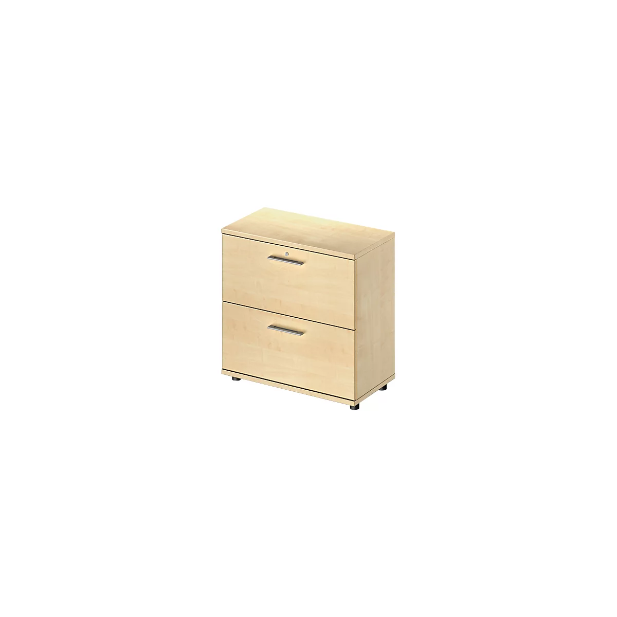 Schäfer Shop Genius Armoire à dossiers suspendus TETRIS WOOD, 2 HC, l. 800 x P 421 x H 800 mm, hauteur (patins inclus), coloris érable