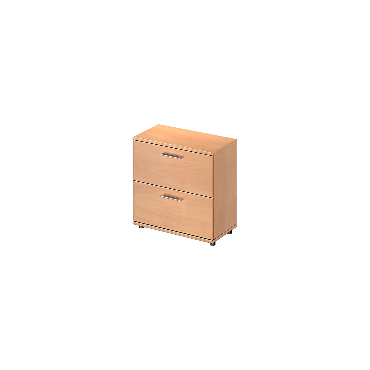 Schäfer Shop Genius Armoire à dossiers suspendus TETRIS WOOD, 2 HC, l. 800 x P 421 x H 800 mm, hauteur (patins inclus), coloris hêtre