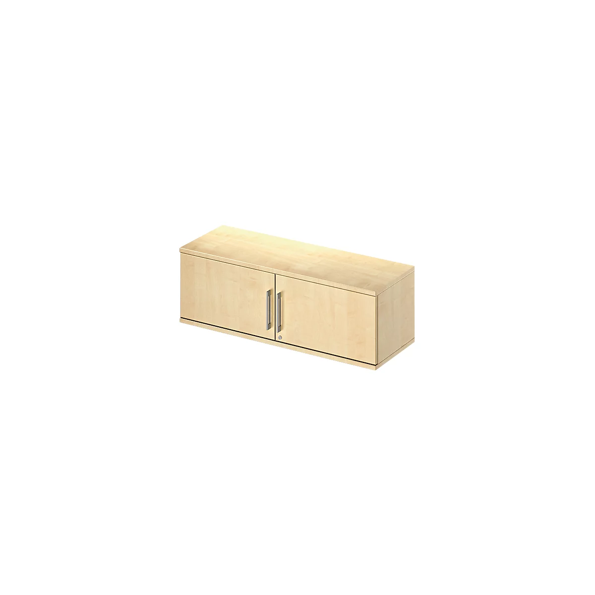 Schäfer Shop Genius Armoire à portes battantes à poser TETRIS WOOD, 1 HC, l. 1200 x H 400 mm, coloris érable